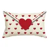 Funda de Almohada para el Día de San Valentín Transfronteriza, Decoración de Ambiente Festivo, Funda de Cojín para Sofá del Hogar, Funda de Cojín para Dormitorio con Estampado de Amor
