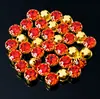 Pedras de Strass de Vidro Cristal para Costura à Mão, Pedras de Strass com Borda Decorativa Anti-Risco, Botões, Abotoaduras, Materiais de Acessórios para DIY de Vestido de Casamento, 36 Peças