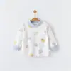 Camisetas para bebé de algodón puro clase A casual primavera y otoño nuevas básicas ropa de otoño niños y niñas ropa de bebé ropa infantil Anyang