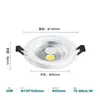 Luz de panel de vidrio para sala de estar, uso doméstico, luz de techo empotrada, panel de luz COB redondo ultradelgado antideslumbrante, directo del fabricante
