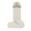 Calcetines de Primavera y Verano, Calcetines Apilables para Mujer, Calentadores de Piernas sin Pies con Bloques de Color, Calcetines Largos con Volantes, Calcetines Versátiles Simples para Pantorrilla, Algodón Puro