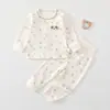 Conjunto de Algodón Puro para Bebé Primavera/Otoño para Niños y Niñas Recién Nacidos, Clase A, Sin Etiquetas, Manga Larga Ropa de Casa Conjunto de Dos Piezas