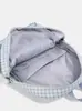 Linda Mochila para Perro a Cuadros Estilo Curativo Femenino, Refrescante y Dulce Mochila de Viaje para Mejor Amiga de Verano