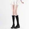 Meias 3/4 de Renda e Tela para Verão, Brancas Estilo Ballet Transparentes Frescas com Acabamento em Renda, Adequadas para Sapatos Mary Jane