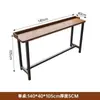 Mesa de Bar de Madera Maciza, Mesa y Sillas de Ocio para Balcón, Mesa Larga Sencilla para Uso Doméstico, Mesa Estrecha junto a la Ventana, Mesa Larga de Patas Altas y Bajas, Mesa de Patas Altas