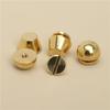 Clavos de latón para pie, hechos a mano, para bolso de cuero, clavos decorativos, tornillos de cobre puro, clavos para cubo, directos de fábrica
