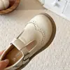 Zapatos de Cuero para Niñas Colección Primavera 2026 Moda Infantil Zapatos de Princesa Mocasines de Suela Blanda para Niños Mayores