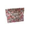 Bolsa de Maquillaje Floral Estilo Pastoral, Bolsa de Almacenamiento de Lona Portátil de Gran Capacidad, Cartera Artística con Cremallera al por Mayor