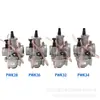 Carburador Modificado Keihin Pwk 28 30 32 34 mm para Moto ATV 2t 4t Sudco