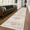 Tapete retrô transfronteiriço, de falso cashmere, lavável - fácil de cuidar, adequado para corredores, casas, quartos e como tapete de cabeceira; durável e resistente a manchas