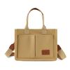 Bolso de lona cruzado, bolso bandolera, maletín portátil para mujer, bolso de mano para negocios, bolso para documentos A4, bolso para estudiantes.
