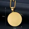 Collar con colgante de bergamota de oración de titanio y acero chapado en oro con microincrustaciones de circonita, nueva joyería hip hop HIPHOP transfronteriza europea y americana