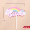 Molino de Viento Globo Decorativo Rosa Azul Película Destellante Multicapa Arcoíris Tarjeta para Hornear Parque de Pasteles Sombrero de Pastel Color Caramelo Colección de Enchufables