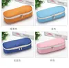 Bolsa de papelería para estudiantes de estilo coreano, minimalista, de color sólido, para hombres y mujeres, estuche para lápices, se puede imprimir logo/anuncio