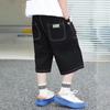 Pantalones Cortos para Niños 2025 Verano Nuevo Estilo Pantalones de Longitud Media para Niños Pequeños, Estilo Coreano Sueltos Modernos Pantalones de Cinco Puntos