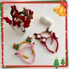 Limpiador Facial Diadema Navideña Accesorios para el Cabello de Astas Diadema de Felpa Otoño e Invierno Pasador Lindo de Alce Muñeco de Nieve Tocado de Año Nuevo para Mujeres