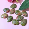 Cristal de pedra natural 24*17mm pingente gota não poroso gota gema colar acessórios para joias diy atacado