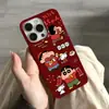 Festivo Xiaoxin Adecuado para iPhone 17 Pro Max Apple 16 Funda de Teléfono 15 Nuevo Modelo 14 Pro Lindo 12 Soporte para Tarjetas