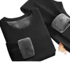 Inverno Primavera Outono Masculino Quente Esportivo Plus Veludo Engrossado Casual Camada Base Outono Roupa de Conjunto Proteção contra Frio Vestuário Masculino