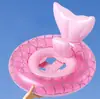 Anillo Asiento de Sirena Rosa Engrosado con Estampado de Sirena Anillo de Natación de Sirena para Niños Anillo de Natación para Bebés