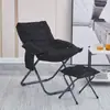 Tumbona Plegable Dormitorio Estudiantil Oficina de Computación Silla Cómoda para Descanso del Almuerzo Siesta Silla con Respaldo para Persona Perezosa Silla Sofá