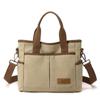 2025 Nuevo Bolso de Hombro Bolso de Mujer Moderno Más Fácil de Combinar Moda Casual Estilo Coreano Gran Capacidad Portátil Bandolera Lona