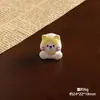 Gatito con Cara de Flor Decoración de Escritorio para Coche Adorno Accesorios DIY Llavero Colgante para Bolsa Accesorios Tridimensionales de Resina
