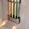 Suporte de Armazenamento de Guarda-chuva para Casa Montado na Parede Magnético Sem Furos Porta de Porta Suporte para Guarda-chuva de Cabo Longo Prateleira de Armazenamento