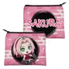Bolsa de Lienzo Periférica de Anime Naruto Sasuke Kakashi Itachi Bolso de Hombro para Compras Cartera de Monedas de Dibujos Animados Bolsa para Auriculares Tarjetero