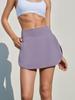 Falda de Tenis Fresca con Protección Solar Primavera y Verano Nueva Cintura Alta Adelgazante Falda Falsa de Dos Piezas para Mujer Bolsillo Trasero Falda Deportiva para Yoga