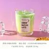 Velas Aromaterapêuticas Criativas, Cera em Gel Sabor Matcha Latte Café, Cera de Soja, Enfeites Decorativos para Ambiente Doméstico, Lembrancinhas