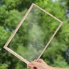 Marco de Fotos de Madera Maciza y Vidrio Acrílico Marco de Fotos Jardín de Niños para Niños Pintura DIY Grafiti Material Pintado a Mano Creativo Hecho a Mano