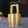 Venta al por mayor de fábrica un cubo de adornos de latón dorado un cubo de decoraciones Jiangshan de alta gama sala de estar estudio adornos de la suerte boda