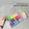 Caja de Almacenamiento para Cuentas Caja con Compartimentos de Gran Capacidad Hecho a Mano DIY Plástico Transparente Herramienta de Organización de Escritorio Caja de Herramientas
