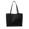 Bolsa tote grande de outono e inverno para mulheres, novo estilo coreano 2026, moderna, simples, grande capacidade, couro macio, casual, bolsa de ombro versátil