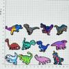 Hebilla de PVC con diseño de dinosaurio de dibujos animados, accesorio para zapatos, hebilla decorativa, desmontable, con pegamento suave, para bricolaje