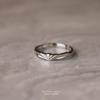 Anillo de Pareja de Plata Esterlina s925 Festival Tanabata Princesa y Caballero Piedra Lunar Anillo de Temperamento Simple para Enamorados de Piedra Lunar
