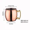 Taza Mule Bar Acero Inoxidable 304 Metal Moscow Mule Martillada Copa de Cóctel Julep Cobre Copa de Cóctel Transfronterizo