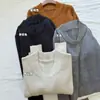 Estilo Old Money Gris de Alta Gama Top de Punto con Cuello en V para Mujer Otoño Invierno Engrosado Suave Pegajoso Ropa Interior Suéter Ropa Exterior Top