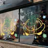 Decoraciones Navideñas Estáticas Transfronterizas Pegatinas para Ventanas de Vidrio Decoración de Ventanas Lindas Pegatinas de Campana Calcomanías para Ventanas Amazon