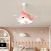 Lâmpada Ventilador de Proteção Ocular de Espectro Total Lâmpada Ventilador Inteligente para Quarto de Meninos e Meninas Ventilador de Lâmpada Criativo de Desenho Animado para Quarto de Crianças