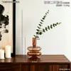 Reloj decorativo de lujo ligero estilo vintage para escritorio y decoración de sala de estar, adorno creativo moderno simple
