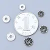 Plata Esterlina S925 Patrón de Martillo de Meteorito Redondo Pequeño Separador Retro Viejo DIY Cuerda Hecha a Mano Joyería Separador Cuenta Accesorios