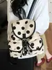 Mochila Transfronteiriça 2026 Nova com Bolinhas para Mulheres, Mochila Fashionável para o Dia a Dia com Cordão e Múltiplos Bolsos, Mochila Escolar para Estudantes