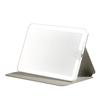 Espejo de maquillaje LED de escritorio transfronterizo de Amazon, estuche de cuero con luz, espejo portátil con lámpara, recargable, giratorio y plegable.