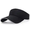 Visera de Verano Sombrero Versátil para el Sol para Hombres y Mujeres Protección Solar Versión Coreana Viajes al Aire Libre Sombrero de Sol Bordado con Logo Personalizable