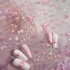 Redanco nuevas pegatinas de uñas 5D en relieve rosa azul lazo concha luz calcomanías de uñas estéreo Dr-1054