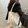 Bolso de Mano Nuevo de Pana 2025 Hermoso Simple Casual Moda Hombro Tote Bolsa de Compras Bolsa Tote para Mujer