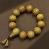 Venda Quente Sândalo Dourado Natural Seiko Contas de Buda Pulseira Corrente Segurando Estilo Étnico Terço Masculino e Feminino Prato Wen Adornos de Brincar Presente