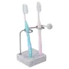 Suporte Criativo para Escova de Dentes Aço Inoxidável Suporte Alta Aparência Simples Fofo Banheiro Bancada Suporte para Escova de Dentes